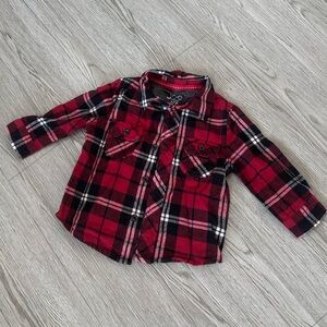 5/$25✨Joe Fresh Flannel Red Kids Shirt